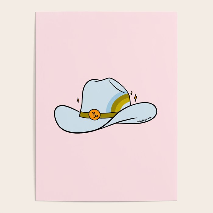 Capricorn Cowboy Hat Poster Gallery Image 1