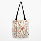 Gouache Books and Coffee Tote Bag Gallery Image 2