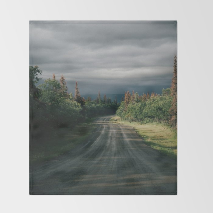 Forest Drive IV Throw Blanket Gallery Image 2