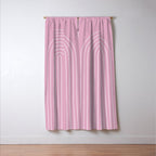 Minimal Arch XXVII Blush Pink Modern Geometric Lines Window Curtain Gallery Image 3