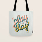 Slay the Day - Marigold & Blush Tote Bag Gallery Image 1