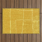 Categorize Print in Yellow Outdoor Rug Gallery Image 1