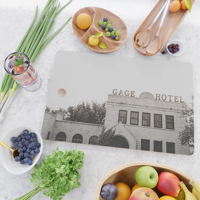 Gage Hotel Marathon Texas Photography Cutting Board Gallery Image 2