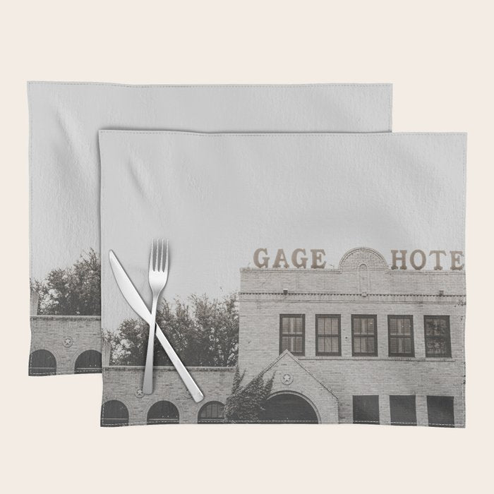 Gage Hotel Marathon Texas Photography Placemat Gallery Image 1