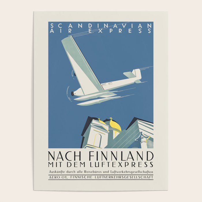 Finland Vintage Travel Poster, 1933 Poster Gallery Image 1