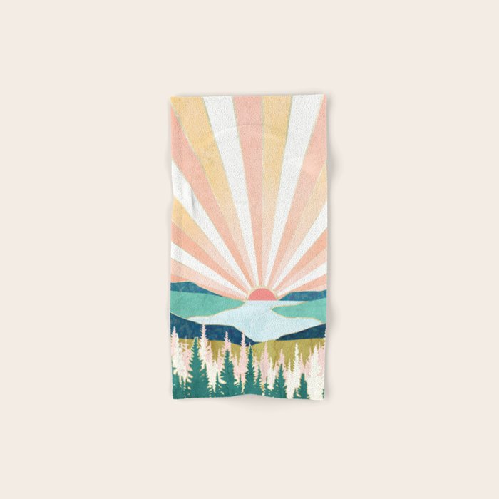 Summer Sunset Bath Towel Gallery Image 1