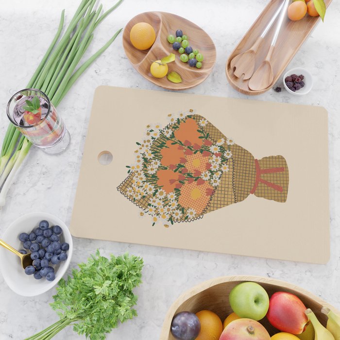 Wildflower Bouquet Cutting Board Gallery Image 2