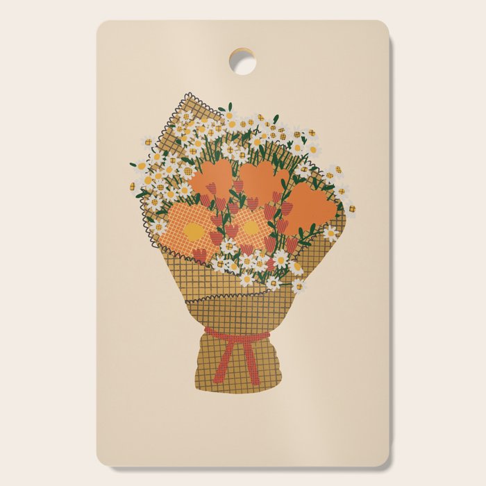 Wildflower Bouquet Cutting Board Gallery Image 1