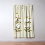 Yellow Wagtail on White Coneflowers  Window Curtain Gallery Image 3