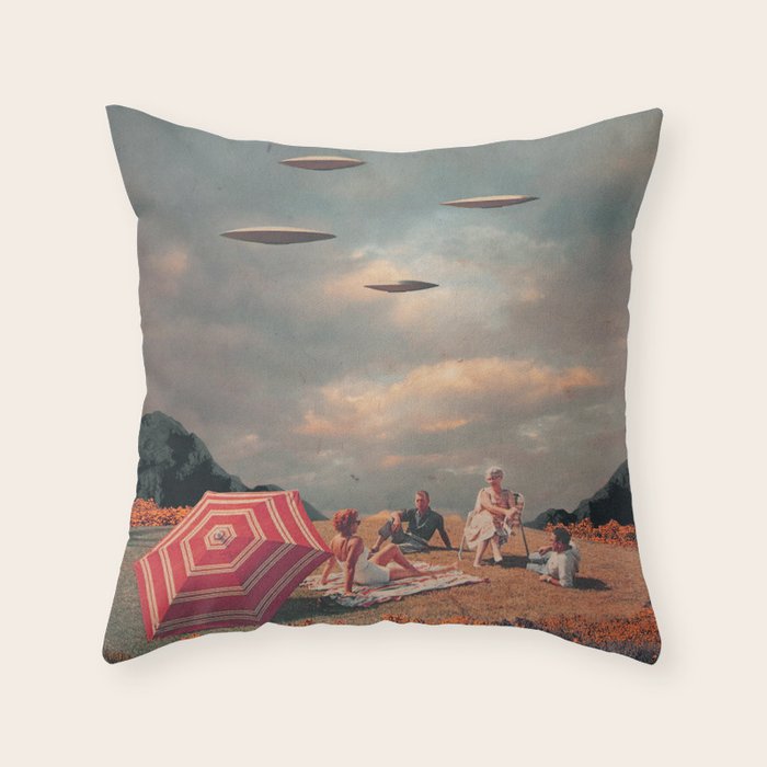 Pretend They Never Came Throw Pillow Gallery Image 1