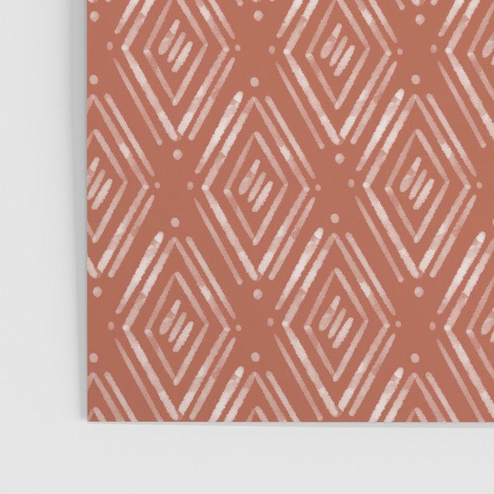 Watercolor Diamonds <> Rusted Pink Poster Gallery Image 3