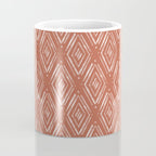 Watercolor Diamonds <> Rusted Pink Coffee Mug Gallery Image 4