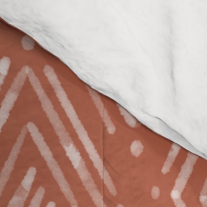 Watercolor Diamonds <> Rusted Pink Comforter Gallery Image 4