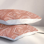 Watercolor Diamonds <> Rusted Pink Pillow Sham Gallery Image 3