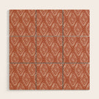 Watercolor Diamonds <> Rusted Pink Wood Wall Art Gallery Image 1