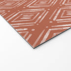 Watercolor Diamonds <> Rusted Pink Welcome Mat Gallery Image 2