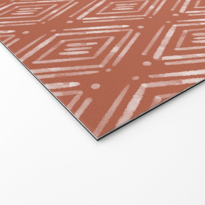 Watercolor Diamonds <> Rusted Pink Welcome Mat Gallery Image 2