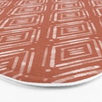 Watercolor Diamonds <> Rusted Pink Bath Mat Gallery Image 3