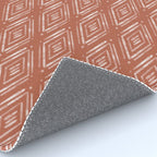 Watercolor Diamonds <> Rusted Pink Rug Gallery Image 4