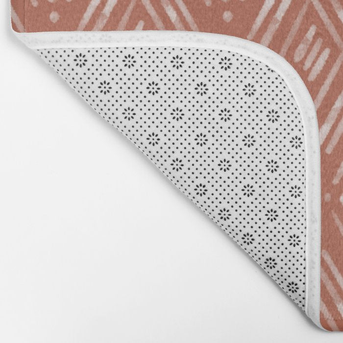Watercolor Diamonds <> Rusted Pink Bath Mat Gallery Image 2