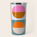 Mid-Mod Sun and Moon Pattern Collage Travel Mug Gallery Image 1