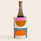 Mid-Mod Sun and Moon Pattern Collage Wine Chiller Gallery Image 1