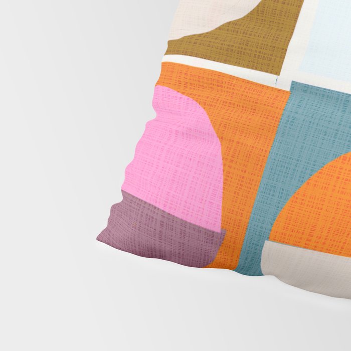 Mid-Mod Sun and Moon Pattern Collage Pillow Sham Gallery Image 4