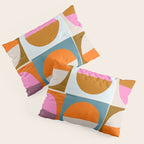 Mid-Mod Sun and Moon Pattern Collage Pillow Sham Gallery Image 3