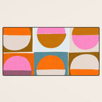 Mid-Mod Sun and Moon Pattern Collage Desk Mat Gallery Image 3