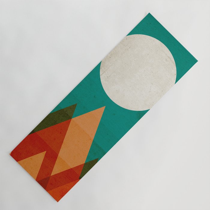 Full moon over Sahara desert Yoga Mat Gallery Image 1