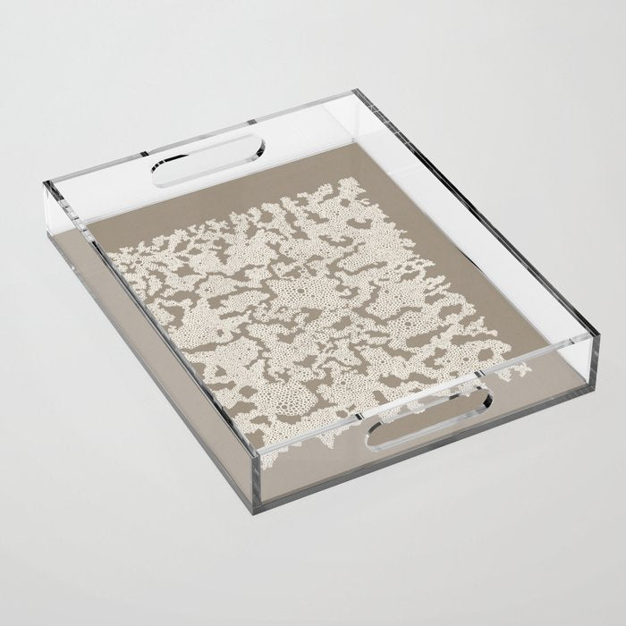 Organic Lace Acrylic Tray Gallery Image 1