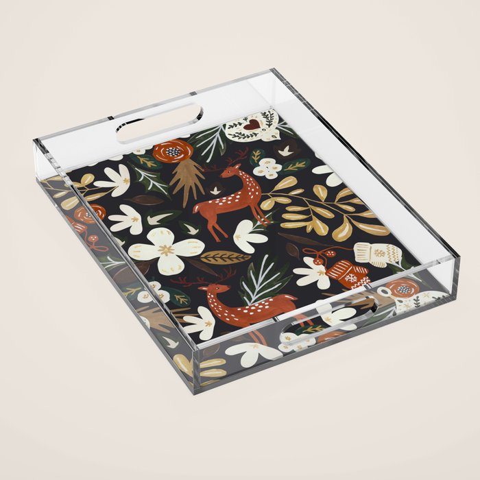 Christmas holiday night III Acrylic Tray Gallery Image 1
