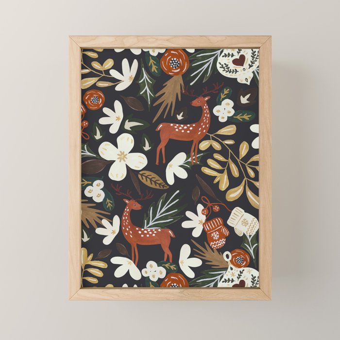 Christmas holiday night III Mini Art Print Gallery Image 1