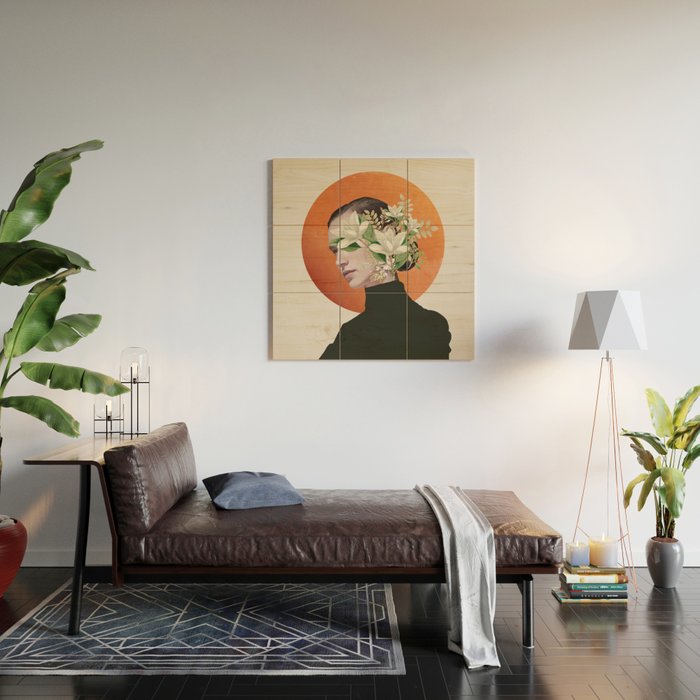 Lady Portrait 4 Wood Wall Art Gallery Image 2