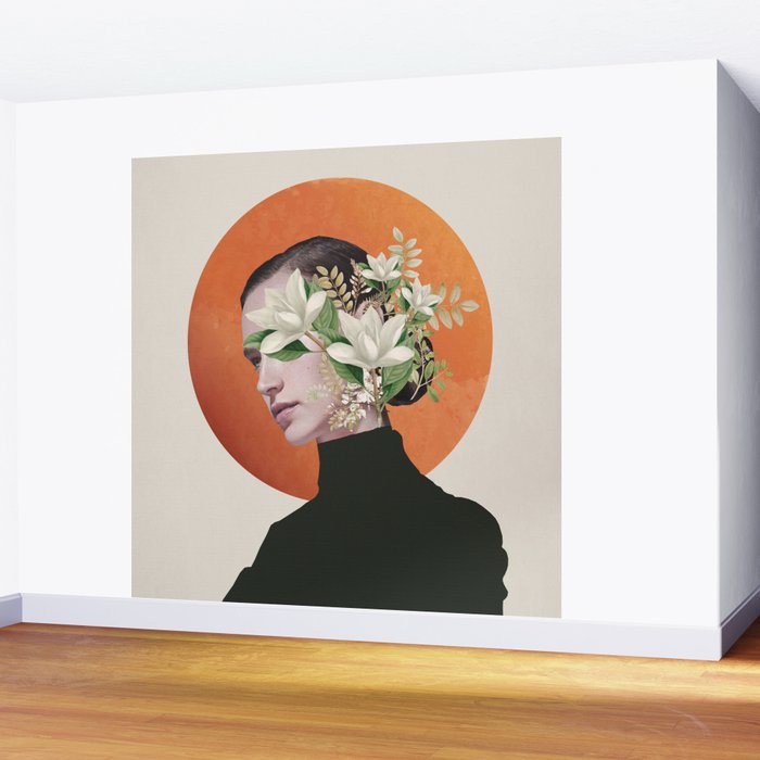 Lady Portrait 4 Wall Mural Gallery Image 2