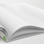Modern Liquid Swirl Abstract Pattern in Light Sage Green and Cream Notebook Gallery Image 2