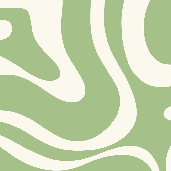 Modern Liquid Swirl Abstract Pattern in Light Sage Green and Cream Coffee Mug Gallery Image 2