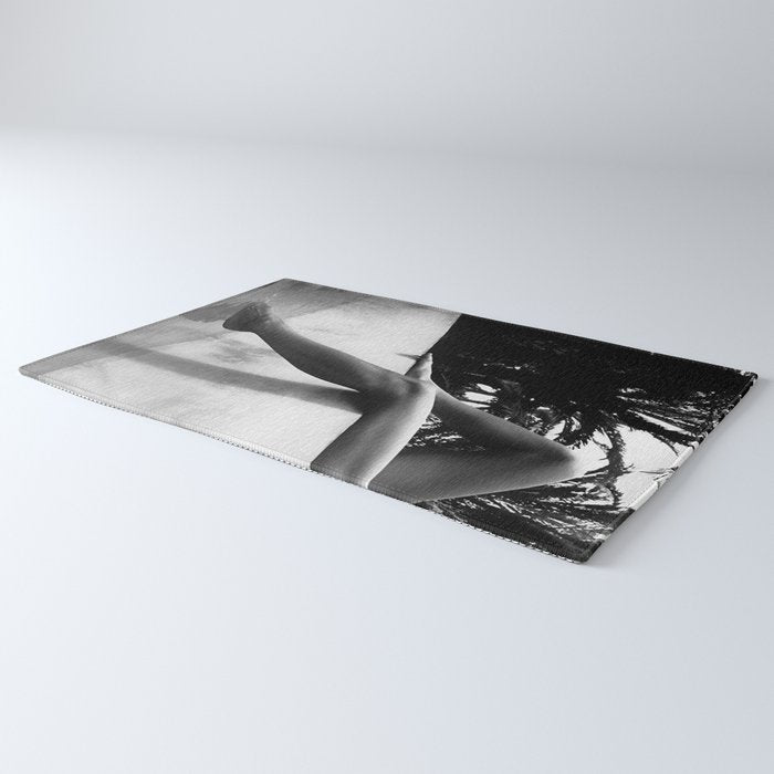 Dip your toes into the water, female form black and white photography - photographs Rug Gallery Image 3