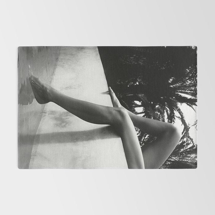 Dip your toes into the water, female form black and white photography - photographs Rug Gallery Image 2