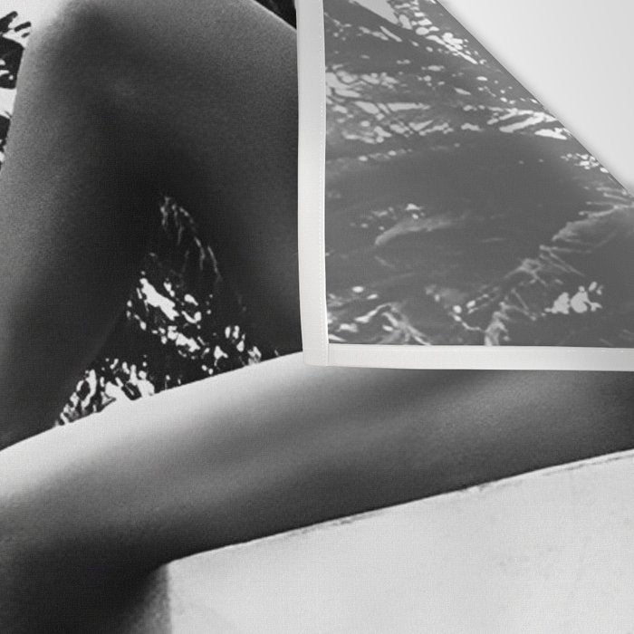 Dip your toes into the water, female form black and white photography - photographs Wall Tapestry Gallery Image 3