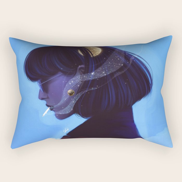 A talk with the universe. Rectangular Pillow Gallery Image 1