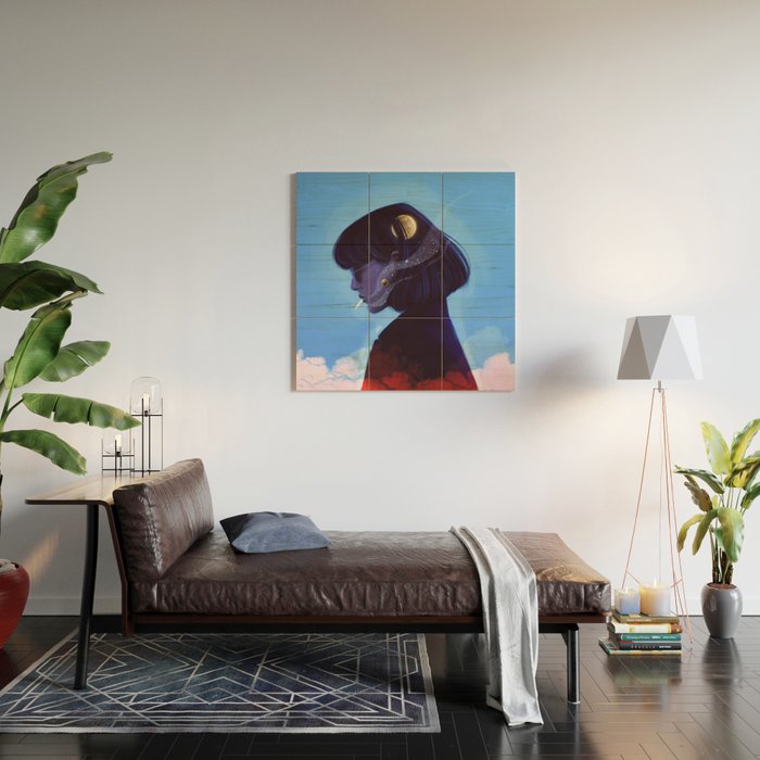 A talk with the universe. Wood Wall Art Gallery Image 2