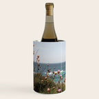 Pink Flowers by the Ocean | Travel Photography in Portugal Art Print | Summer at Bordeira Beach Wine Chiller Gallery Image 2