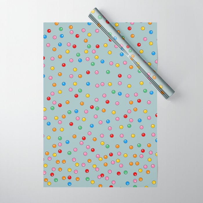 Unicorn Gumball Poop Wrapping Paper Gallery Image 1