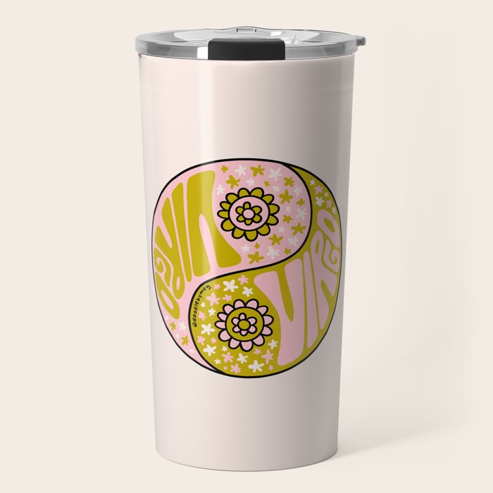 Virgo Yin Yang Travel Mug Gallery Image 1