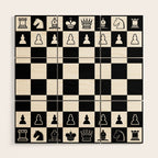 Chess Board Wood Wall Art Gallery Image 1