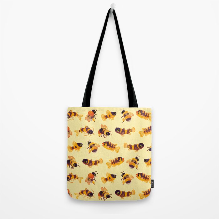 Bumblebee and fish Tote Bag Gallery Image 2