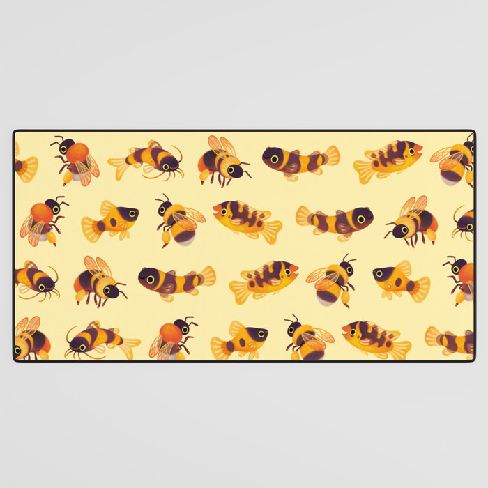 Bumblebee and fish Desk Mat Gallery Image 3