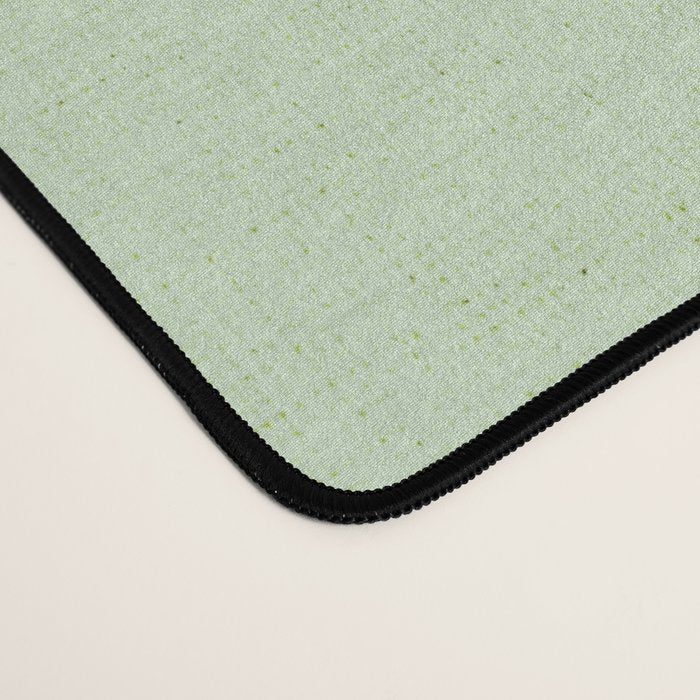 Mid-Mod geometric Sun and Moon pattern - tonal green pastels Desk Mat Gallery Image 4