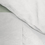 Mid-Mod geometric Sun and Moon pattern - tonal green pastels Comforter Gallery Image 4